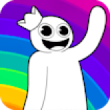 Rainbow Friends Coloring Book